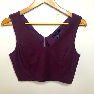 Plum crop top